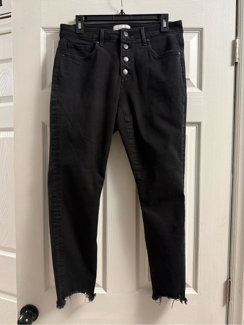 Loft Curvy Skinny Jeans Black Size 30/10